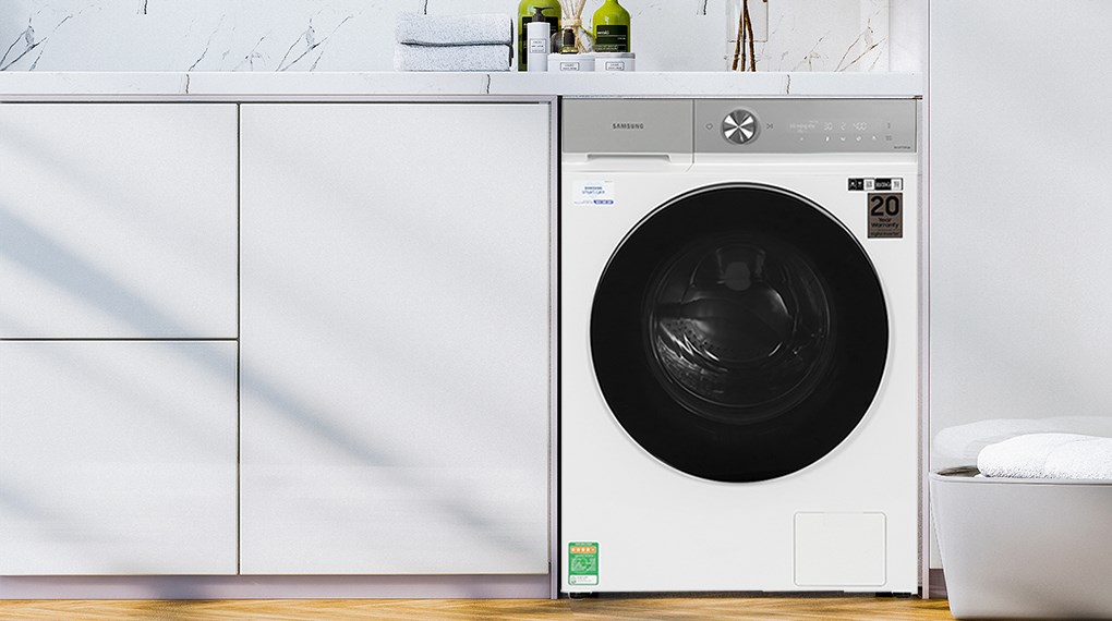 Máy giặt sấy Samsung Bespoke AI Inverter Giặt 12 Kg - Sấy 8 Kg WD12BB944DGHSV